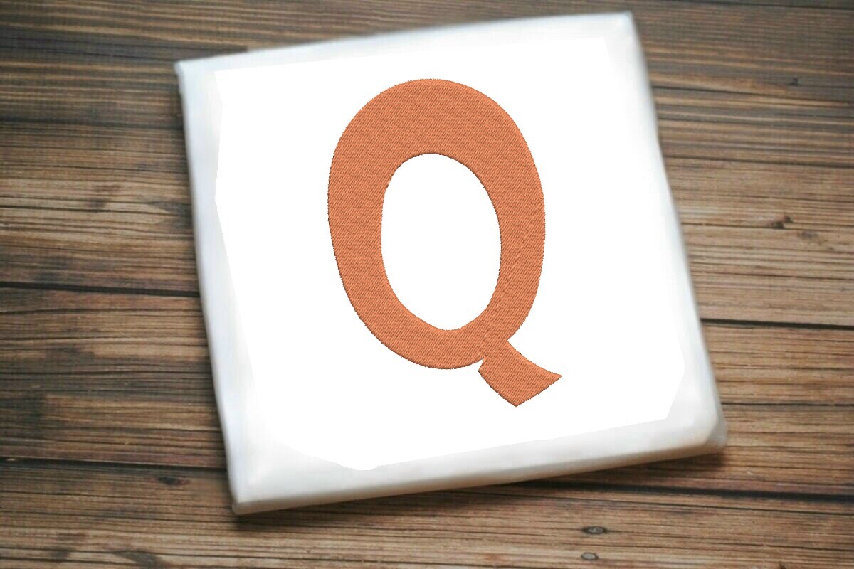 Bold Block Monogram Letter Q · Creative Fabrica
