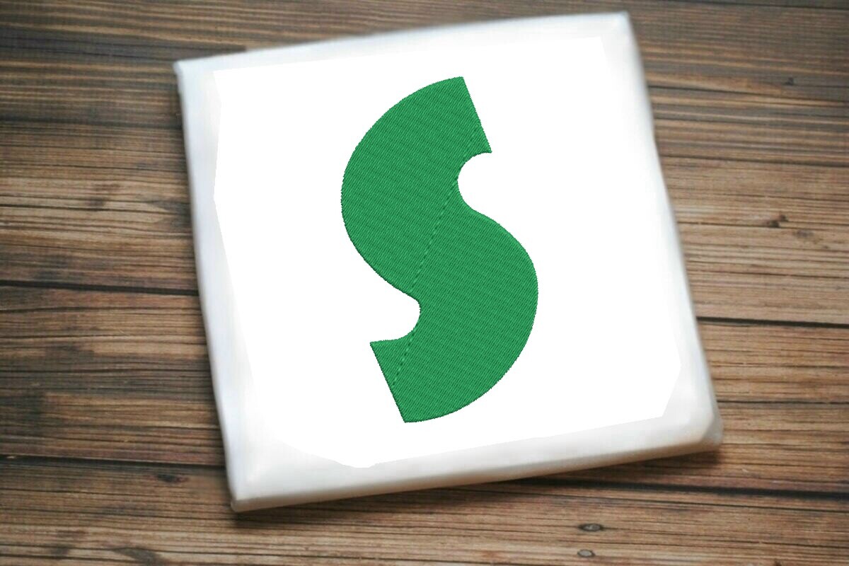 Bold Block Monogram Letter S · Creative Fabrica