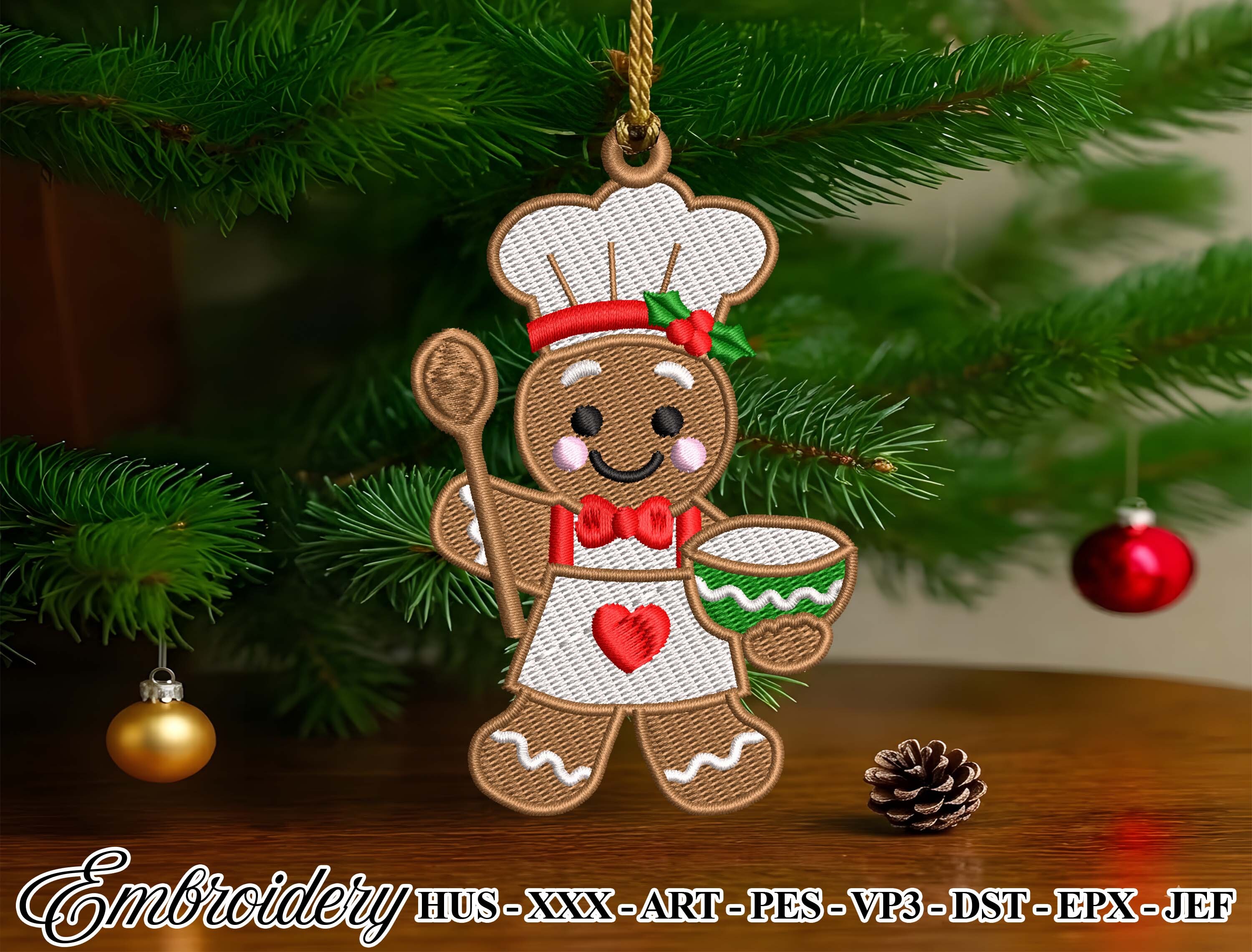 Christmas Ornament Embroidery Design · Creative Fabrica